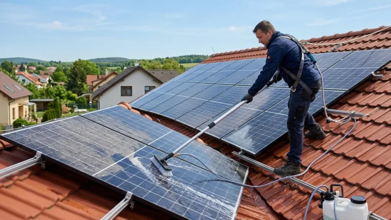 Jak vyčistit fotovoltaické panely svépomocí 2026: Návod