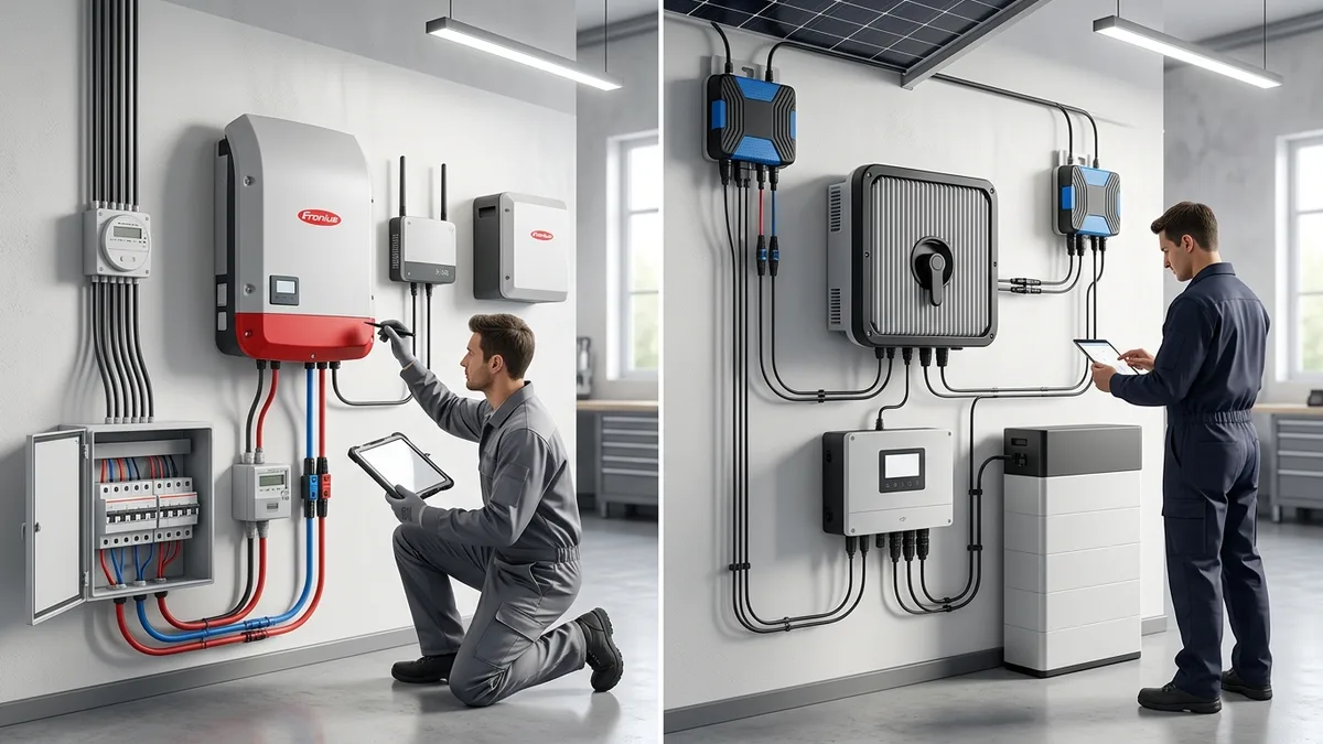 Fronius vs SolarEdge střídač porovnání funkcí 2026