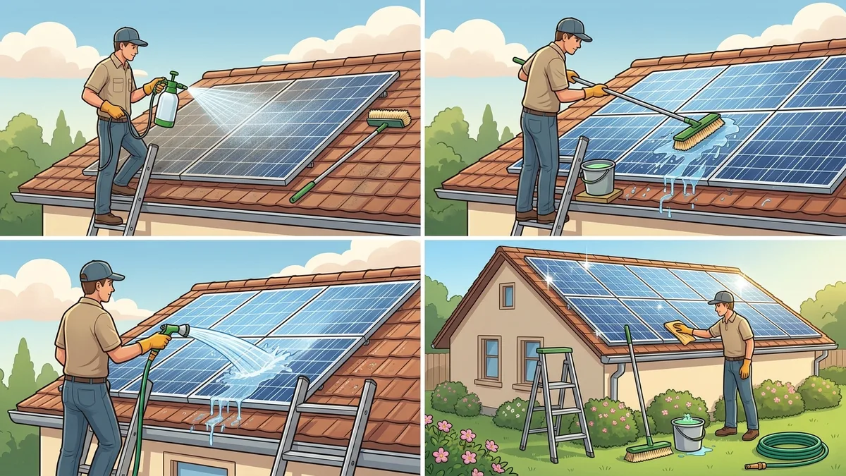 Jak vyčistit fotovoltaické panely svépomocí 2026: Návod