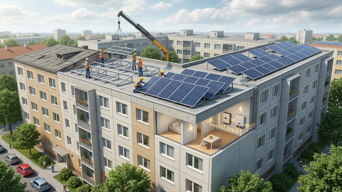 Fotovoltaika na panelový dům SVJ postup 2026