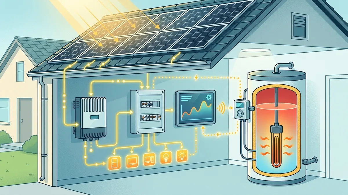 ohřev vody z přebytků fotovoltaiky s home assistant 2026