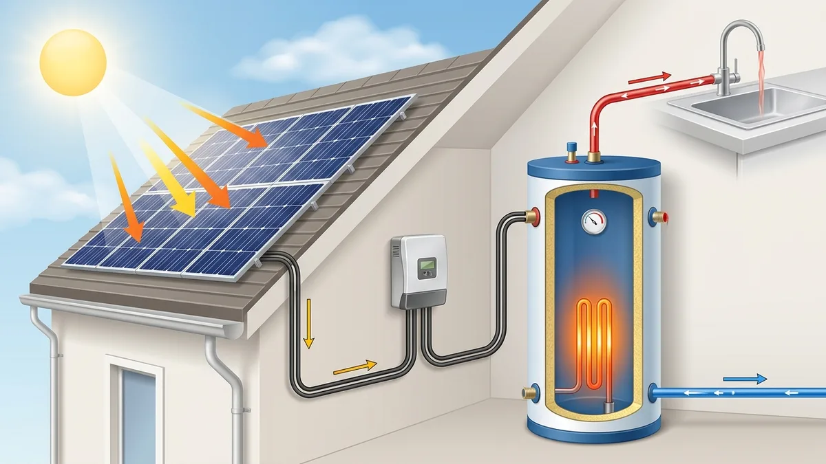 Jak funguje fotovoltaický ohřev vody 2026: Úspora a návod